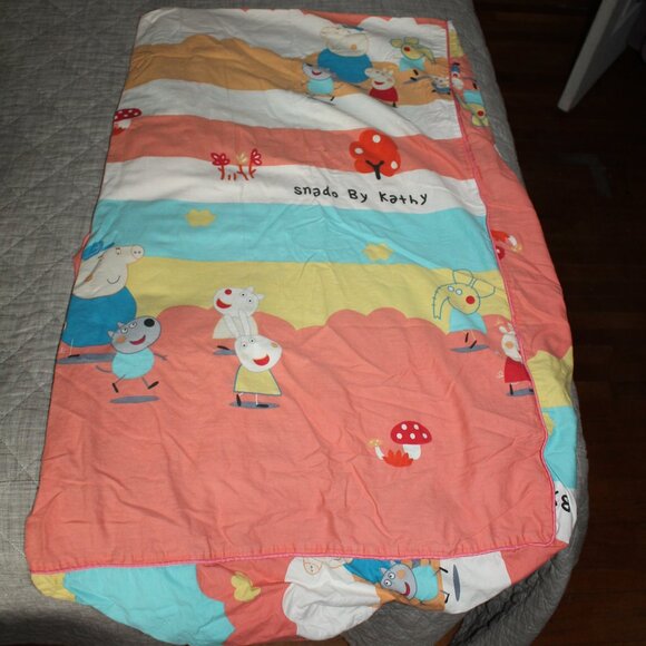 Peppa Pig Fitted Twin Sheet Fun Play Pattern Kathy Ireland?? - Picture 1 of 8